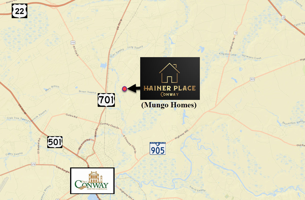 Hainer Place new home community in Conway by Mungo Homes